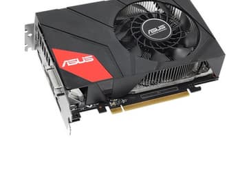 Разогнанная укороченная 3D-карта Asus GTX960-MOC-2GD5 оснащена гибридным вентилятором