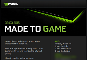 Nvidia готовится представить новый игровой продукт, работы над которым велись более пяти лет
