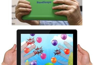 Чехол HandScape дает возможность пользователю «видеть» свои пальцы сквозь планшет