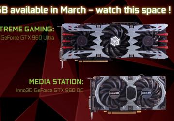 Варианты видеокарты Nvidia GeForce GTX 960 с 4 ГБ памяти появятся весной 