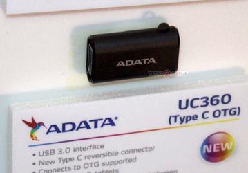Флэш-накопитель Adata UC360 имеет два разъема USB: Type-A и Type-C