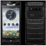 Смартфоны Vertu Pure Jet Alligator Diamonds, Diamonds Red Alligator и Diamonds Black Alligator украшены бриллиантами