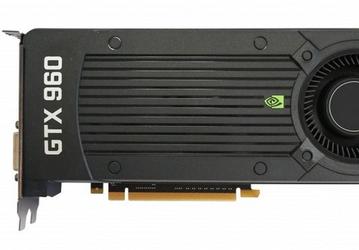 Видеокарта GeForce GTX 960 располагает 1024 ядрами CUDA и набирает P9960 баллов в 3DMark 11