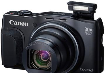 Камера Canon PowerShot SX710 HS оснащена 30-кратным зум-объективом, а Canon PowerShot SX610 HS — 18-кратным