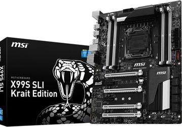 Системная плата MSI X99S SLI Krait Edition оснащена портами Turbo M.2 и SATA Express