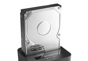 Док-станция Sharkoon QuickPort XT Duo Clone готова принять одновременно два накопителя с интерфейсом SATA