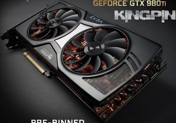 Цена карты EVGA GeForce GTX 980 Ti Kingpin ACX 2.0+ будет меняться в зависимости от уровня ASIC Quality