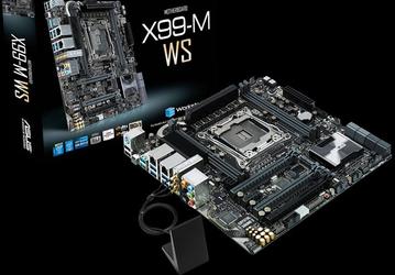 Системная плата Asus X99M-WS типоразмера microATX оснащена тремя слотами PCIe 3.0 x16 и завидным набором интерфейсов