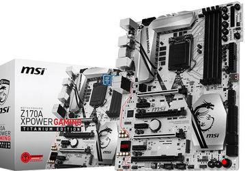 MSI Z170A XPower Gaming Titanium Edition — черно-белая системная плата для игрового ПК 