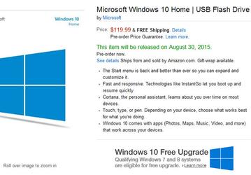Флэшки с Windows 10 уже можно заказать