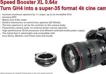 Анонсирован адаптер Metabones Speed Booster XL 0.64x для камеры Panasonic Lumix G DMC-GH4