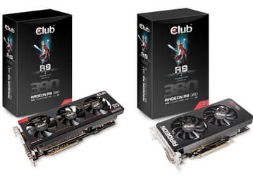 Новые видеокарты Club3D Radeon R7 300 и Radeon R9 300 также не выделяются значительным разгоном