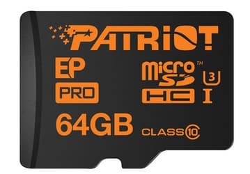 Карты памяти Patriot Memory EP Pro microSDHC/SDXC имеют маркировку Class 10 UHS-I U3 