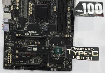 Системная плата ASRock Z170 Extreme4 оснащена разъемом USB 3.1 Type-C
