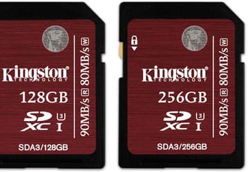 Объем карт памяти Kingston SDA3 увеличен до 256 ГБ