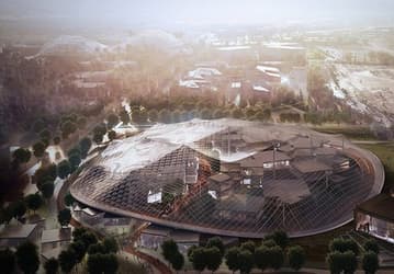 Рядом с новым кампусом Google будет построен объект Charleston East, также увенчанный стеклянным куполом 
