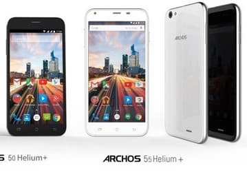 Archos 50 Helium Plus и 55 Helium Plus — смартфоны с LTE, Android 5.1 и платформой MediaTek MT6735P, стоимостью $110 и $140
