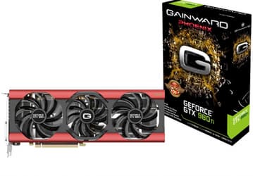 Конструкция охладителя 3D-карты Gainward GeForce GTX 980 Ti Phoenix Golden Sample включает три вентилятора