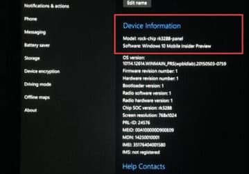 Windows 10 Mobile будет поддерживать платформы Rockchip
