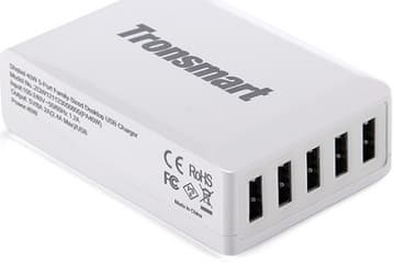 Пятипортовое зарядное устройство Tronsmart Smart USB Charger обеспечивает выходную мощность 40 Вт