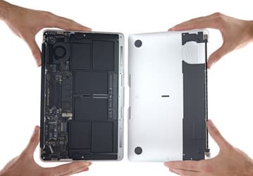 Обновлённые ультрабуки Apple MacBook Air легко разбираются, но заработали у iFixit всего по 4 балла