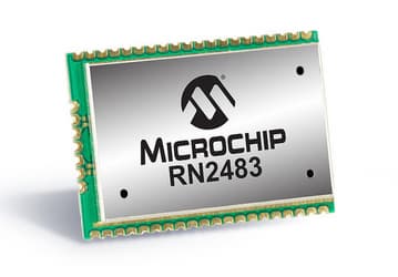 Беспроводной модуль для интернета вещей Microchip LoRa RN2483 обеспечивает связь на расстоянии 16 км в течение 10 лет без замены питания