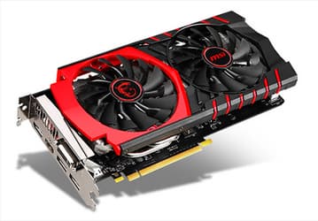 GPU 3D-карты MSI GeForce GTX 960 Gaming 4G работает на частотах 1241/1304 МГц
