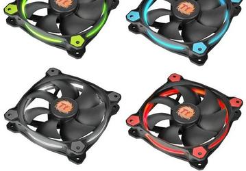 Вентиляторы Thermaltake Riing 12 и 14 оснащены светодиодной подсветкой в форме кольца