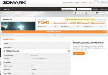 APU AMD FX-8800P (Carrizo) засветился в базе данных пакета 3DMark11
