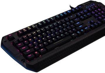 Каждая клавиша механической клавиатуры Tesoro Lobera Spectrum имеет независимую полноцветную подсветку
