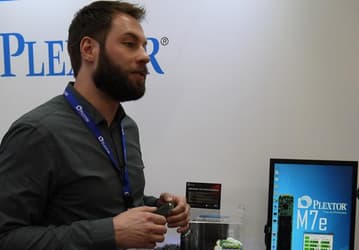 На CeBIT 2015 показан SSD Plextor M7e типоразмера M.2