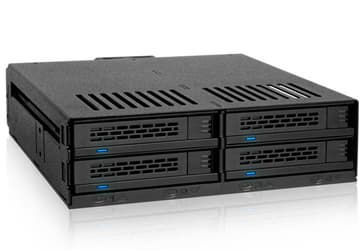 Icy Dock ExpressCage MB324SP-B позволяет установить в отсеке типоразмера 5,25 дюйма четыре накопителя с возможностью горячей замены