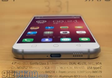Отличительная особенность смартфона JiaYu S4 — разъем USB Type-C