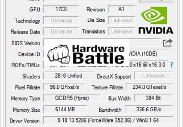 Стали известны частоты компонентов 3D-карты Nvidia GeForce GTX 980 Ti