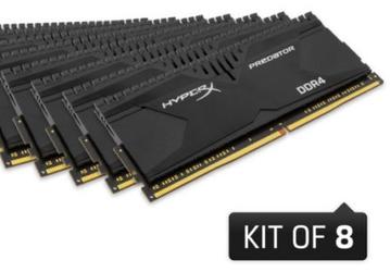HyperX представила 128-гигабайтный комплект модулей памяти DDR4-3000