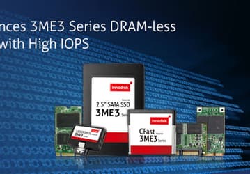 Серию SSD Innodisk 3ME3 пополнили модели без памяти DRAM, обеспечивающие повышенную целостность данных