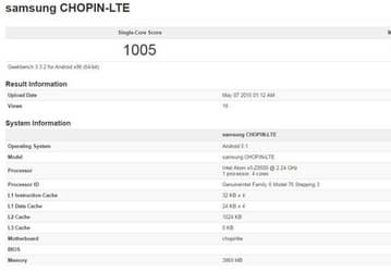 Samsung готовит планшет на платформе Intel Atom x5 Z8500