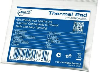 Термоинтерфейс Arctic Thermal Pad можно купить в листах, рассчитанных на самостоятельную обрезку перед использованием