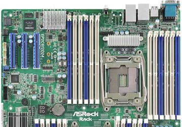 Плата ASRock Rack EP2C612D24 оснащена 24 разъемами для модулей памяти DDR4
