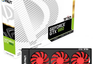 3D-карта Palit GeForce GTX 980 Trio подходит для создания графических подсистем с тремя GPU