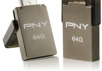 Флэшка PNY Duo-Link OU5 оснащена разъемом micro-USB 