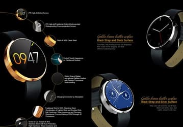 Умные часы Zeaplus Watch DM360 копируют дизайн Moto 360, но основаны на платформе MediaTek MT2502