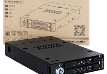 Используя Icy Dock ToughArmor MB992SKR-B, в отсеке типоразмера 3,5 дюйма можно разместить два накопителя с поддержкой горячей замены