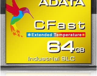 Промышленная карта памяти Adata CFast ICFS332 оснащена интерфейсом SATA 6 Гбит/с