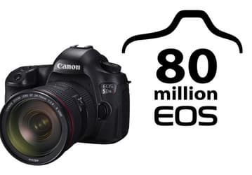 Выпущено 80 миллионов камер Canon EOS со сменными объективами