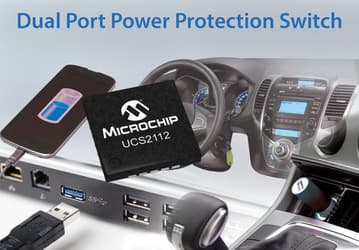 Нагрузочная способность программируемого контроллера питания для портов USB Microchip UCS2112 достигает 3 А