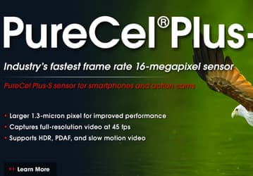 OmniVision представила технологии PureCel Plus и PureCel Plus-S, призванные улучшить датчики изображения