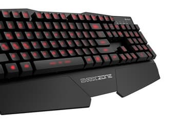 Корпус игровой клавиатуры Sharkoon Shark Zone K20 выполнен из металла