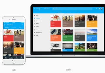 В обновленном варианте Google+ упор сделан на функции Communities и Collections