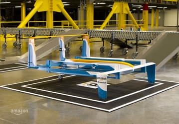 Джереми Кларксон представил новый прототип дрона доставки Amazon из проекта Prime Air